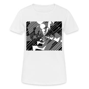 Lauf, lauf, lauf - Frauen T-Shirt atmungsaktiv - Weiß - Vorne - AI Model Female 172 dark (172cm)