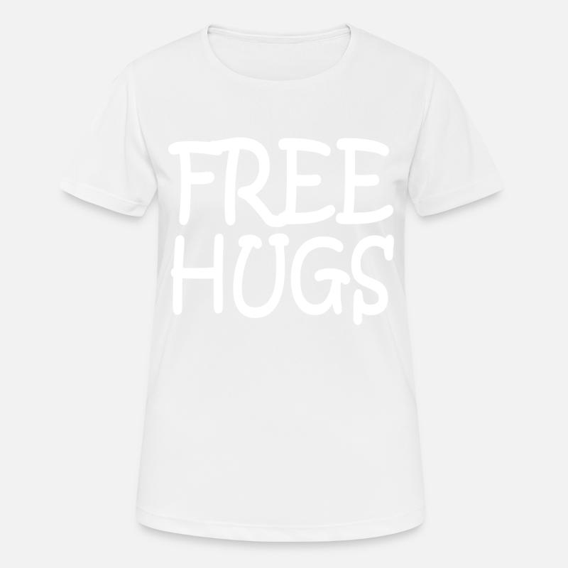 Free hugs - Women's Breathable T-Shirt - white