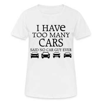 Voiture voiture - T-shirt respirant Femme - blanc - Devant - AI Model Female 172 dark (172cm)