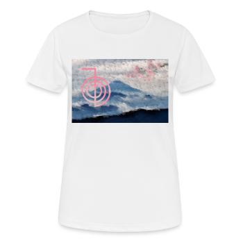 cho ku rei mit fuji und kirschblüten - Women's Breathable T-Shirt - white - Front - AI Model Female 172 dark (172cm)