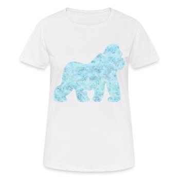 gorille - T-shirt respirant Femme - blanc - Devant - AI Model Female 172 dark (172cm)