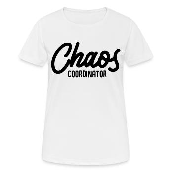 Coordonnateur du chaos - T-shirt respirant Femme - blanc - Devant - AI Model Female 172 dark (172cm)