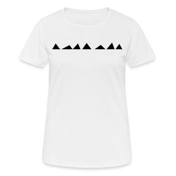 Dreiecke dreieck - Frauen T-Shirt atmungsaktiv - Weiß - Vorne - AI Model Female 172 dark (172cm)