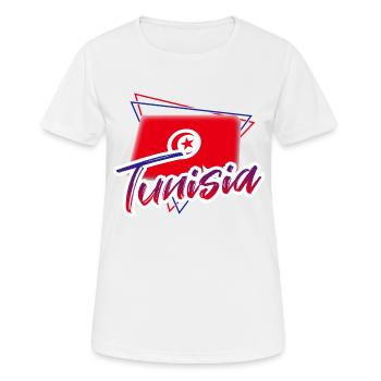 Tunesien - Frauen T-Shirt atmungsaktiv - Weiß - Vorne - AI Model Female 172 dark (172cm)