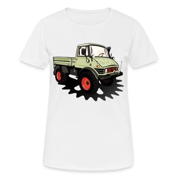 Unimog - Oldtimer - Offroad - Universal motor device - Women's Breathable T-Shirt - white - Front - AI Model Female 172 dark (172cm)