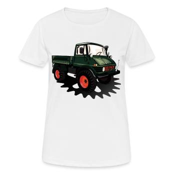 Unimog - Oldtimer - Offroad - Universal motor device - Women's Breathable T-Shirt - white - Front - AI Model Female 172 dark (172cm)