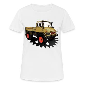 Unimog - Oldtimer - Offroad - Universal motor device - Women's Breathable T-Shirt - white - Front - AI Model Female 172 dark (172cm)