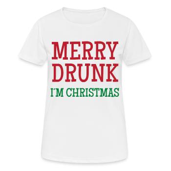 Lustige Weihnachts-T-Shirts - Frauen T-Shirt atmungsaktiv - Weiß - Vorne - AI Model Female 172 dark (172cm)