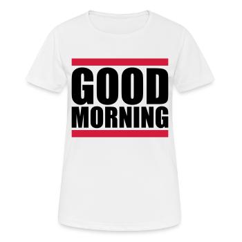 Good Morning Bar - Women's Breathable T-Shirt - white - Front - AI Model Female 172 dark (172cm)