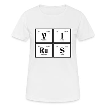 Virus - Periodensystem der Elemente - Frauen T-Shirt atmungsaktiv - Weiß - Vorne - AI Model Female 172 dark (172cm)