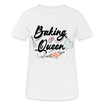 Boulangerie Baker Boulangerie Boulangerie Gâteau de confiserie - T-shirt respirant Femme - blanc - Devant - AI Model Female 172 dark (172cm)