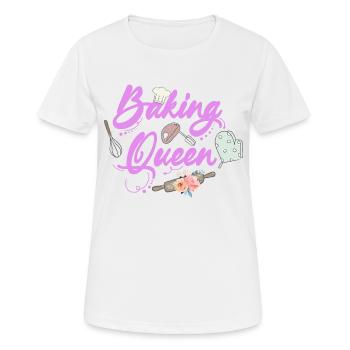 Boulangerie Baker Boulangerie Boulangerie Gâteau de confiserie - T-shirt respirant Femme - blanc - Devant - AI Model Female 172 dark (172cm)