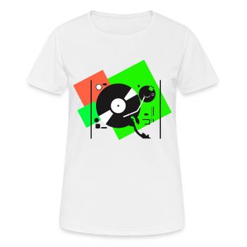 Platines colorées6 - T-shirt respirant Femme - blanc - Devant - AI Model Female 172 dark (172cm)