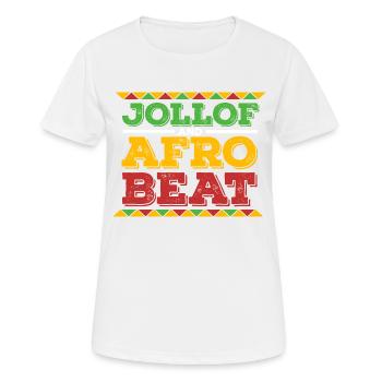 Ghana Ghanaian Flag Jollof Afro Beat I Gift - Women's Breathable T-Shirt - white - Front - AI Model Female 172 dark (172cm)