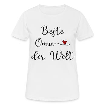 Meilleure grand-mère du monde - T-shirt respirant Femme - blanc - Devant - AI Model Female 172 dark (172cm)
