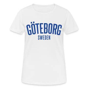 Göteborg Suède - T-shirt respirant Femme - blanc - Devant - AI Model Female 172 dark (172cm)