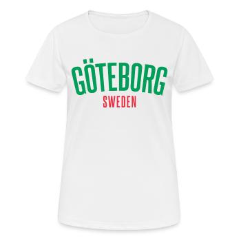 Göteborg - T-shirt respirant Femme - blanc - Devant - AI Model Female 172 dark (172cm)