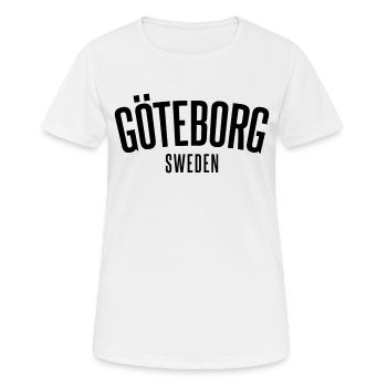 Göteborg Nous n’abandonnons jamais - T-shirt respirant Femme - blanc - Devant - AI Model Female 172 dark (172cm)