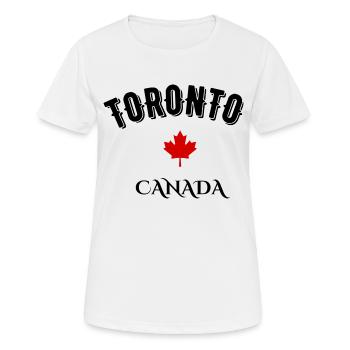 Toronto Kanada - Frauen T-Shirt atmungsaktiv - Weiß - Vorne - AI Model Female 172 dark (172cm)