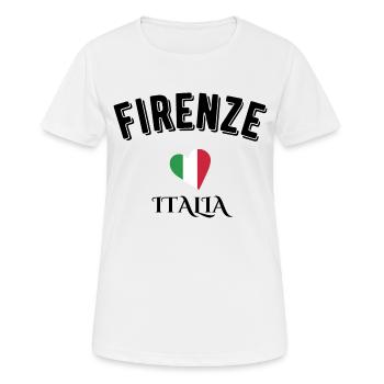 Florenz Italien - Frauen T-Shirt atmungsaktiv - Weiß - Vorne - AI Model Female 172 dark (172cm)