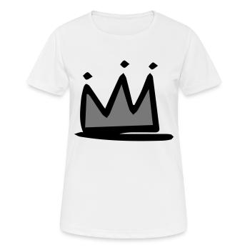 crown - Women's Breathable T-Shirt - white - Front - AI Model Female 172 dark (172cm)