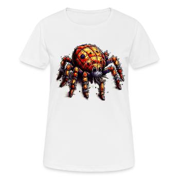 Bunte lustige Comic Spinne für Kinder - Frauen T-Shirt atmungsaktiv - Weiß - Vorne - AI Model Female 172 dark (172cm)