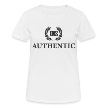 ECHT - Frauen T-Shirt atmungsaktiv - Weiß - Vorne - AI Model Female 172 dark (172cm)