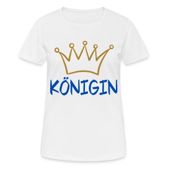 KÖNIGIN 2 - Frauen T-Shirt atmungsaktiv - Weiß - Vorne - AI Model Female 172 dark (172cm)