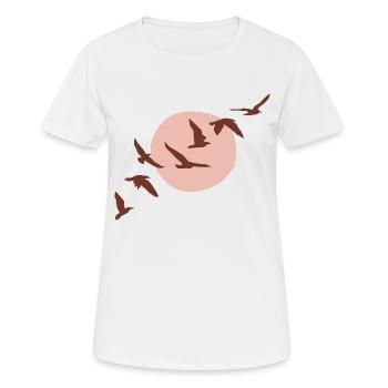 L’éveil - T-shirt respirant Femme - blanc - Devant - AI Model Female 172 dark (172cm)