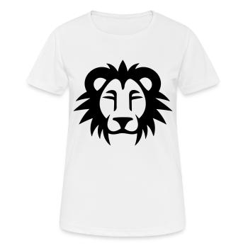 Tête de lion - T-shirt respirant Femme - blanc - Devant - AI Model Female 172 dark (172cm)