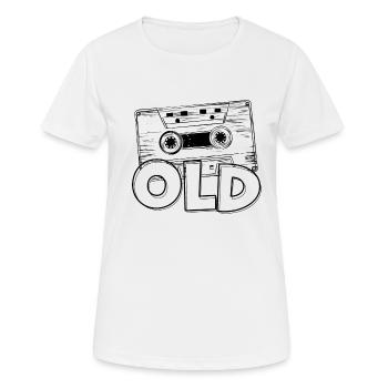 Kassette - Frauen T-Shirt atmungsaktiv - Weiß - Vorne - AI Model Female 172 dark (172cm)