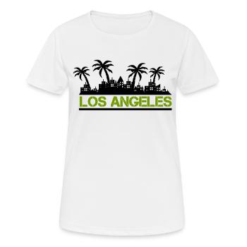 Los Angeles - T-shirt respirant Femme - blanc - Devant - AI Model Female 172 dark (172cm)
