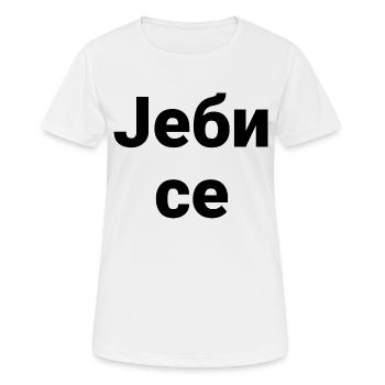 Serbe - T-shirt respirant Femme - blanc - Devant - AI Model Female 172 dark (172cm)