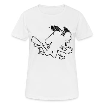 Diver Diver Women Men Diving - Women's Breathable T-Shirt - white - Front - AI Model Female 172 dark (172cm)