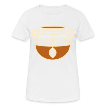 Poterie - T-shirt respirant Femme - blanc - Devant - AI Model Female 172 dark (172cm)