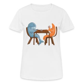 Playing Cards - Frauen T-Shirt atmungsaktiv - Weiß - Vorne - AI Model Female 172 dark (172cm)