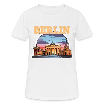 Berlin Brandenburger Tor - Frauen T-Shirt atmungsaktiv - Weiß - Vorne - AI Model Female 172 dark (172cm)