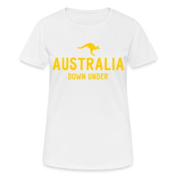 Australie - Australie - Australie - Kangourou - T-shirt respirant Femme - blanc - Devant - AI Model Female 172 dark (172cm)