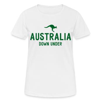 Australie - Australie - Australie - Kangourou - T-shirt respirant Femme - blanc - Devant - AI Model Female 172 dark (172cm)