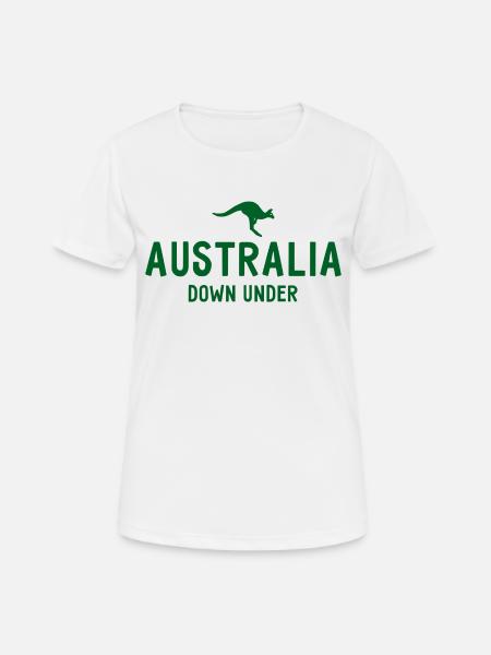 Australie - Australie - Australie - Kangourou - T-shirt respirant Femme - blanc