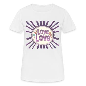 Liebe ist Liebe 2 - Frauen T-Shirt atmungsaktiv - Weiß - Vorne - AI Model Female 172 dark (172cm)