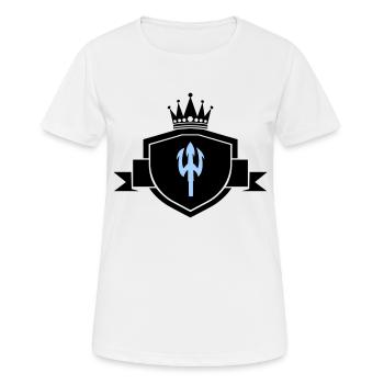 Armoiries du Trident - T-shirt respirant Femme - blanc - Devant - AI Model Female 172 dark (172cm)