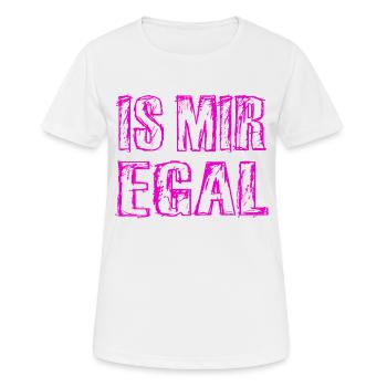 Is Mir Egal - Frauen T-Shirt atmungsaktiv - Weiß - Vorne - AI Model Female 172 dark (172cm)