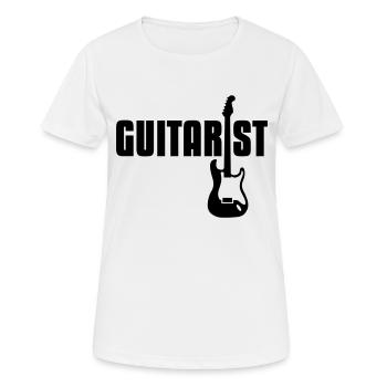 guitarist - Women's Breathable T-Shirt - white - Front - AI Model Female 172 dark (172cm)