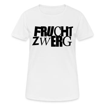 Fruchtzwerg - Frauen T-Shirt atmungsaktiv - Weiß - Vorne - AI Model Female 172 dark (172cm)