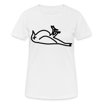 dead bird - Women's Breathable T-Shirt - white - Front - AI Model Female 172 dark (172cm)