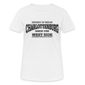 Charlottenburg Berlin West Side (à l'ancienne de - T-shirt respirant Femme - blanc - Devant - AI Model Female 172 dark (172cm)