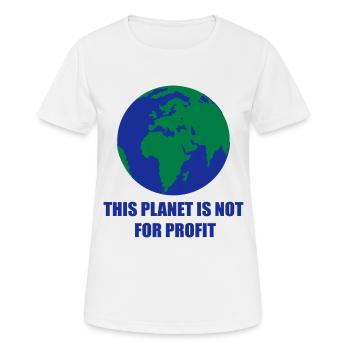 Planète Terre - T-shirt respirant Femme - blanc - Devant - AI Model Female 172 dark (172cm)