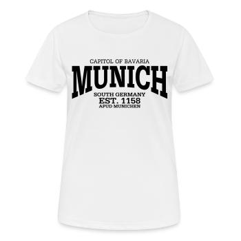Munich Bavaria - Frauen T-Shirt atmungsaktiv - Weiß - Vorne - AI Model Female 172 dark (172cm)