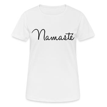 Namasté - Women's Breathable T-Shirt - white - Front - AI Model Female 172 dark (172cm)